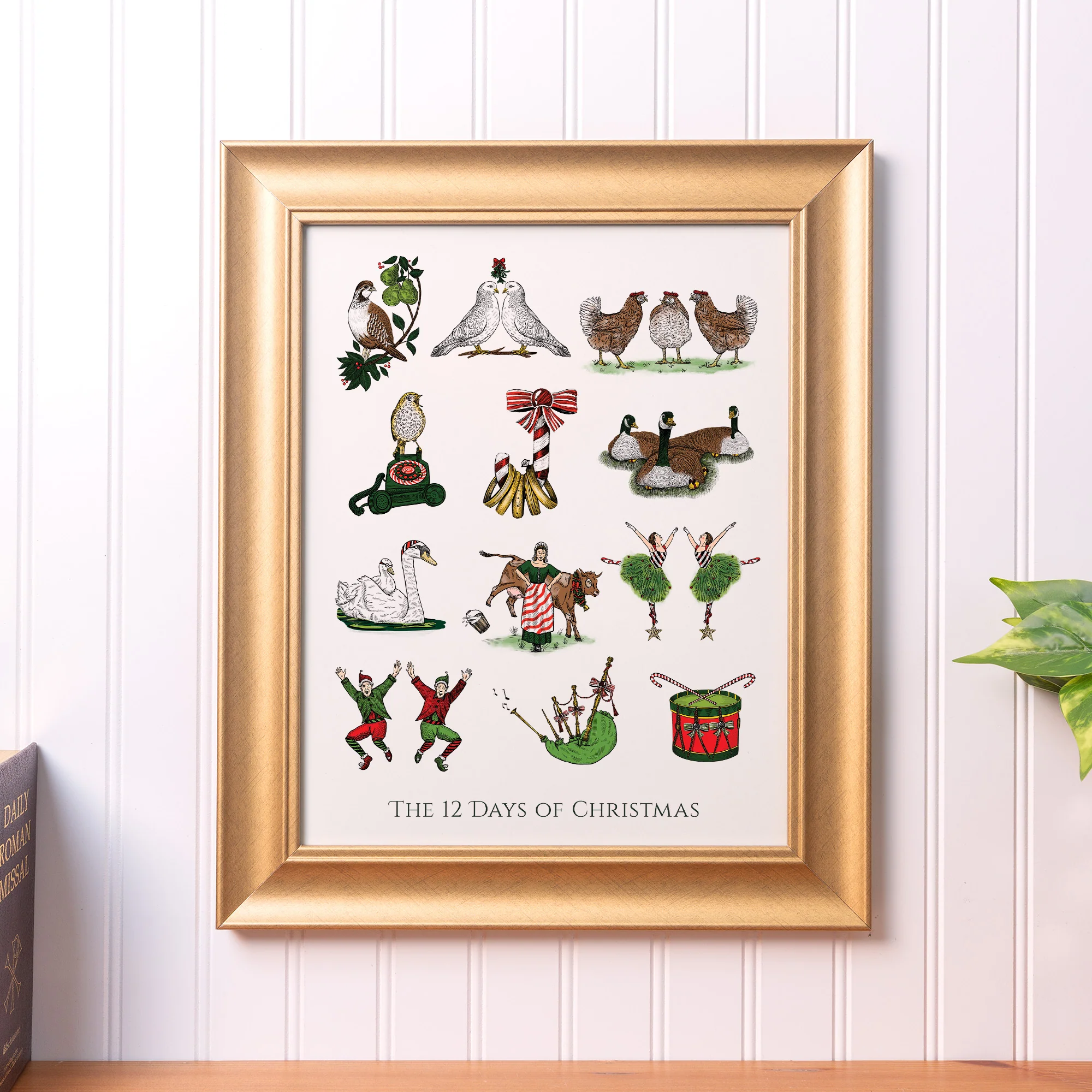 12 Days of Christmas Framed Print