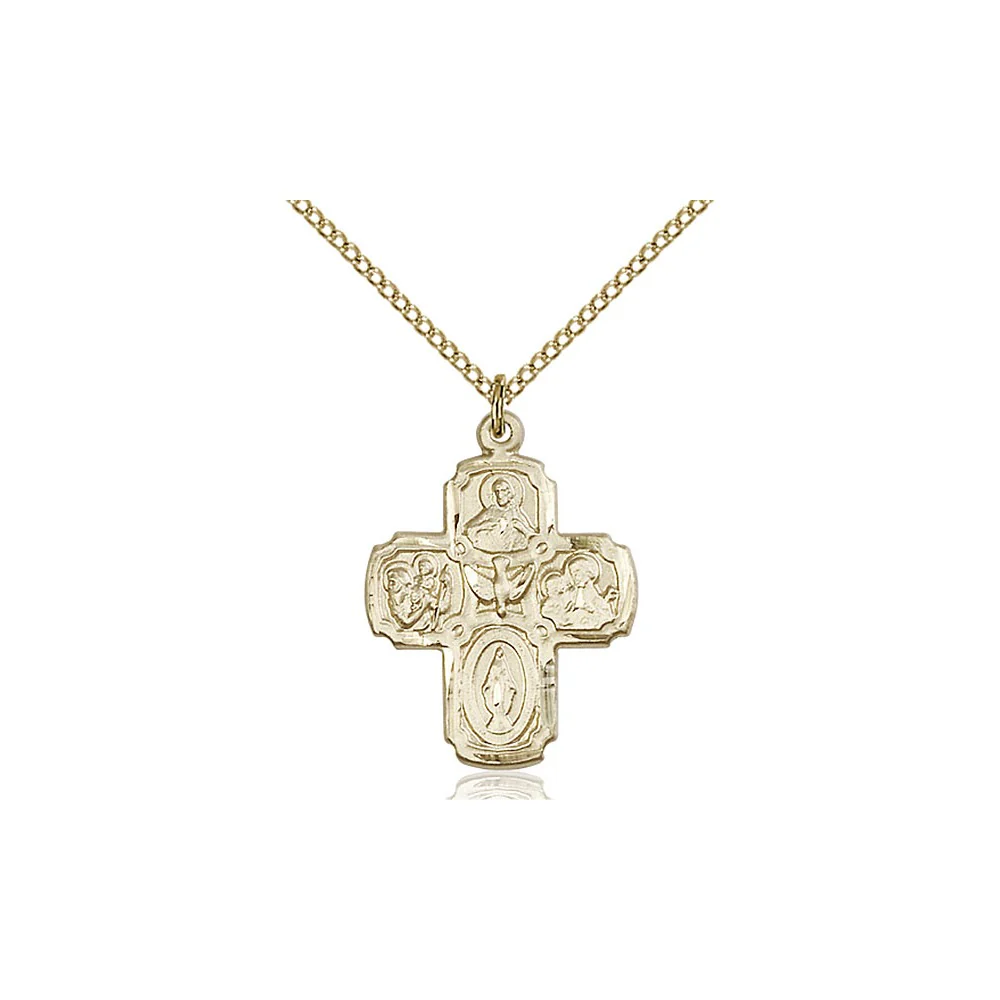 14kt Gold Filled 5-Way Pendant 1 X 3/4" - Image 2