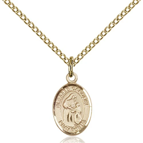 14kt Gold Filled Blessed Caroline Gerhardinger Petite Pendant