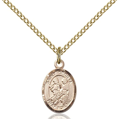 14kt Gold Filled St. Cecilia / Marching Band Petite Pendant