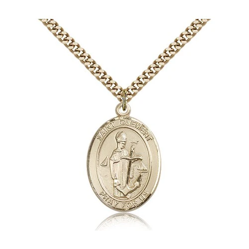14kt Gold Filled St. Clement Pendant w/ chain