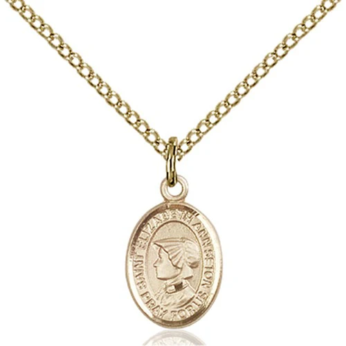 14kt Gold Filled St. Elizabeth Ann Seton Petite Pendant
