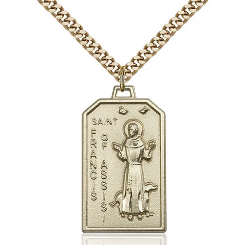 14kt Gold Filled St. Francis Pendant - 2507679