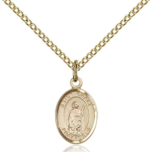 14kt Gold Filled St. Grace Petite Pendant