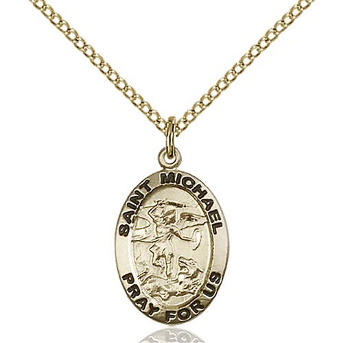 14kt Gold Filled St. Michael the Archangel Pendant - 2509084