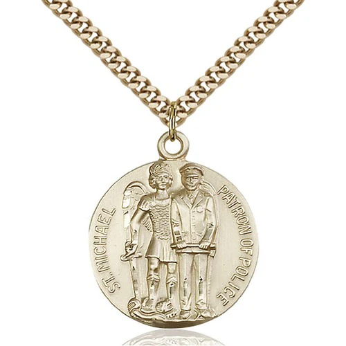 14kt Gold Filled St. Michael the Archangel Pendant - 2509098