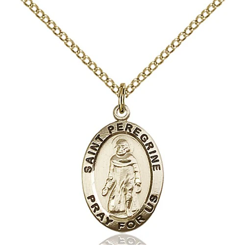 14kt Gold Filled St. Peregrine Pendant - 2508024