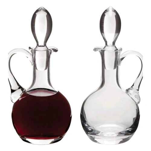 2 Glass Cruet Bottles