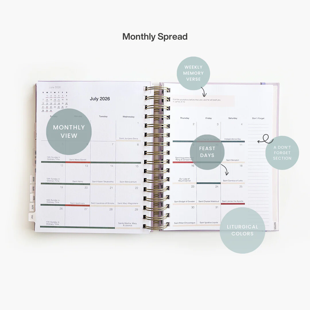 2026 Calendar Year Catholic Liturgical Planner // Big Layout - Image 11