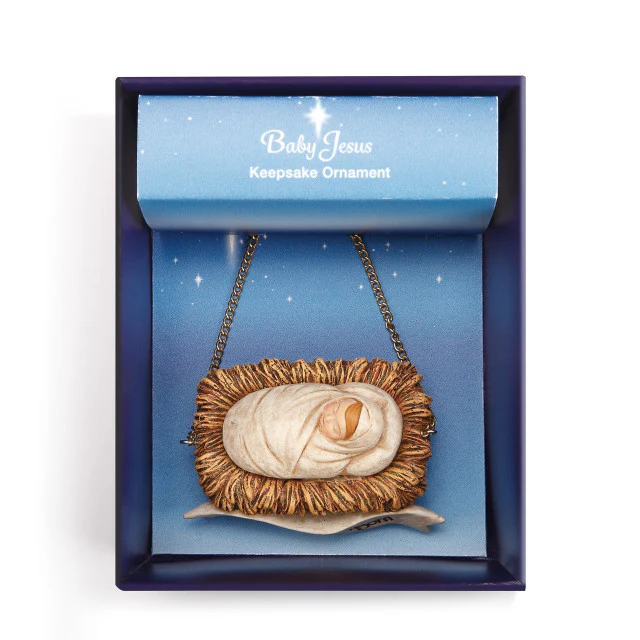 A Child is Born Baby Jesus Ornament - Image 2