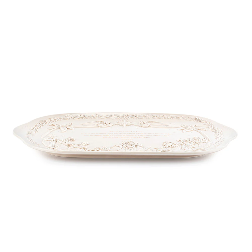A Child is Born Nativity Platter - 18" - Image 2