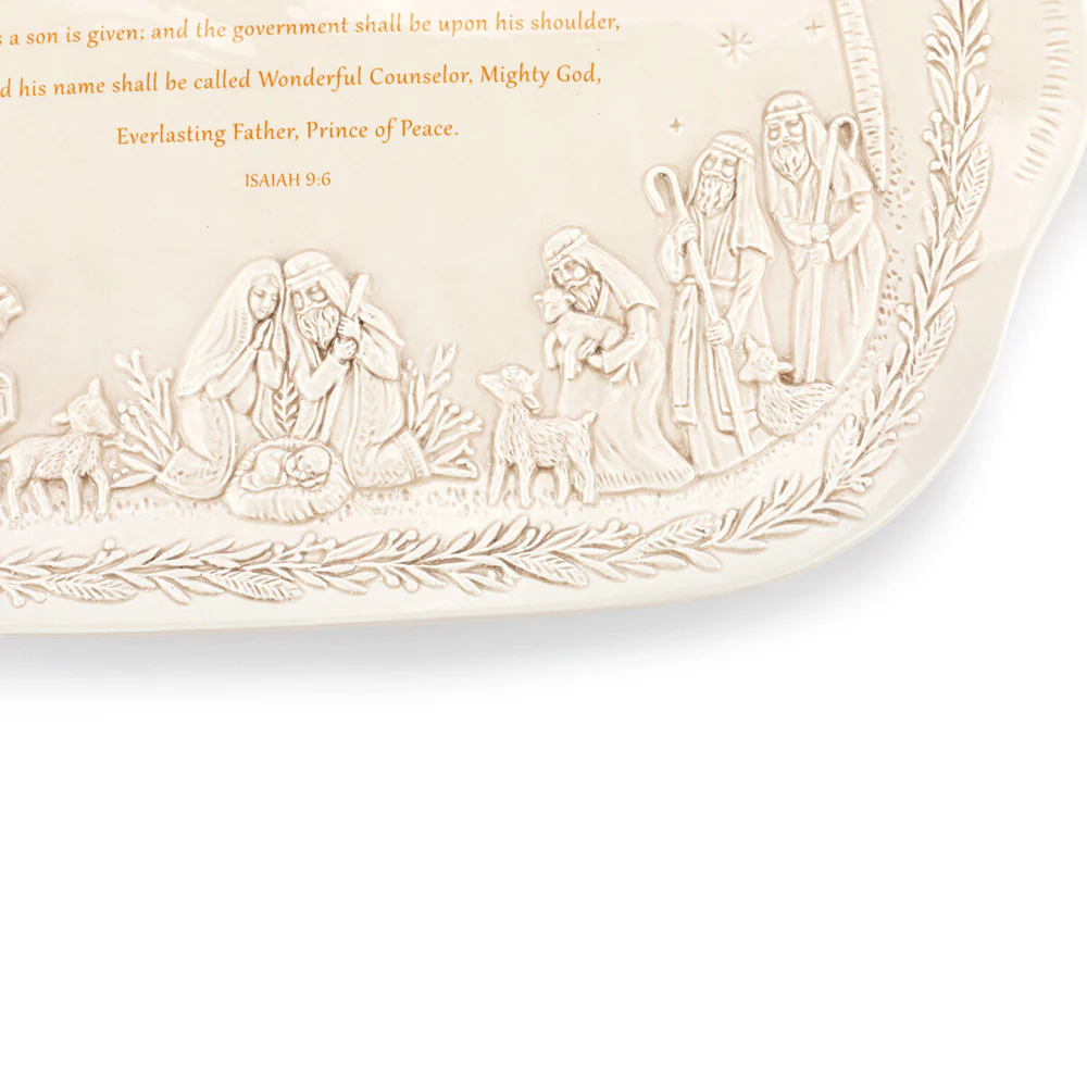 A Child is Born Nativity Platter - 18" - Image 4