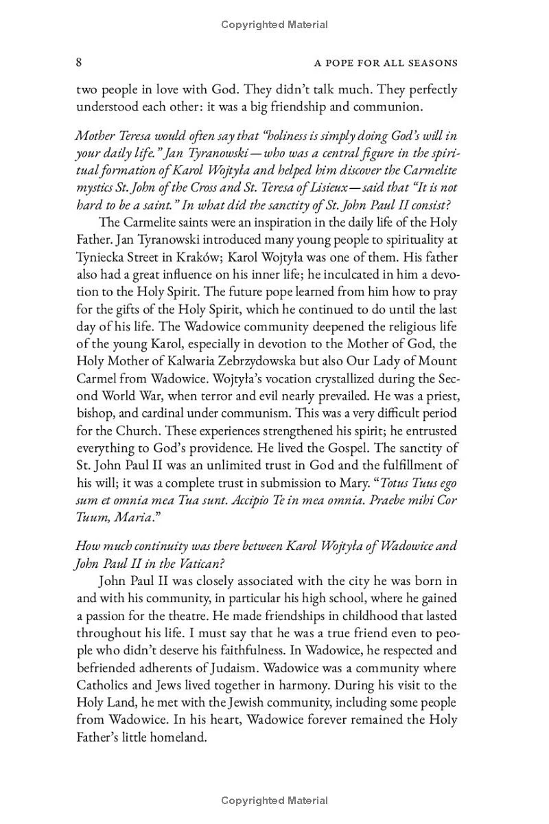 A Pope for All Seasons: Testimonies Inspired by Saint John Paul II - Image 4