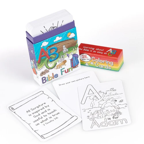 ABC Bible Fun - Coloring Cards - Image 2