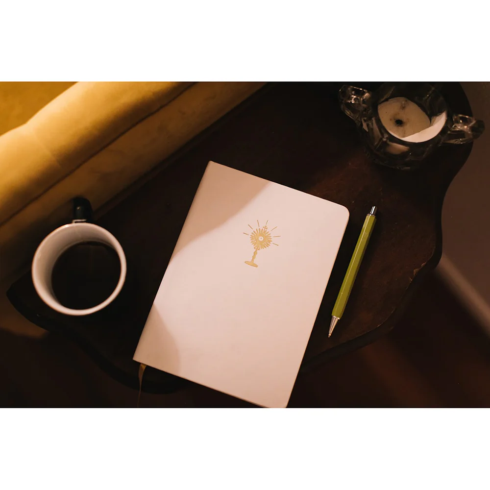 Adoration Leatherette Journal - White or Dark Brown - Image 3