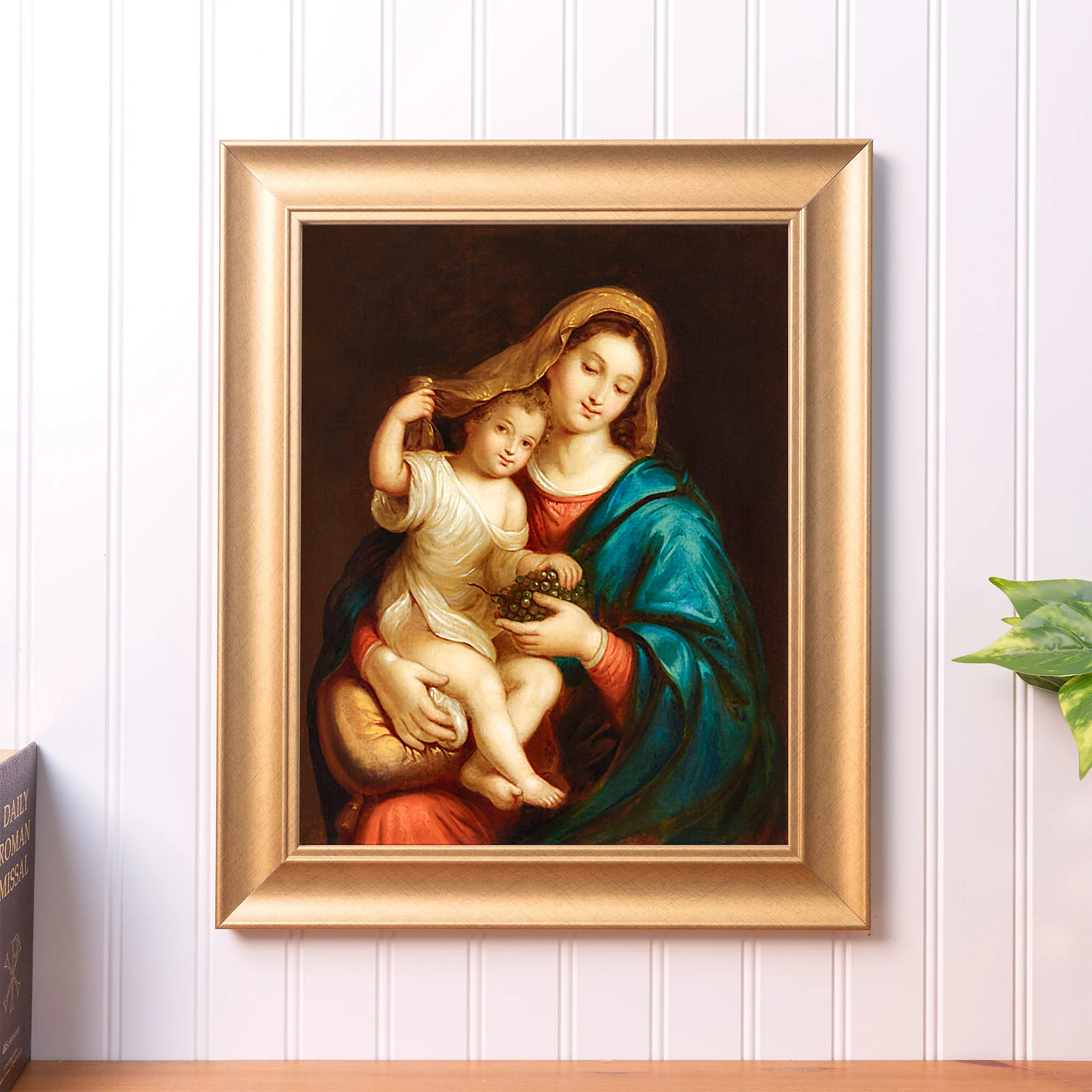 Alberi Madonna with Child Gold Framed Print - Multiple Sizes - Image 3