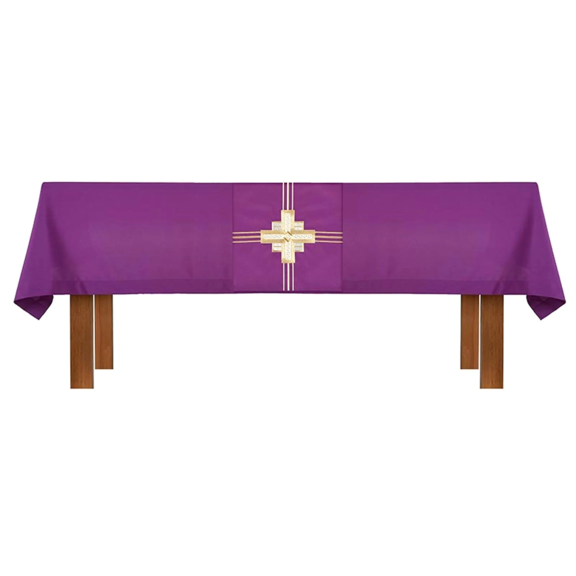 Altar Frontal and Trinity Cross Design Overlay Cloth - 2 Piece Set - Image 3