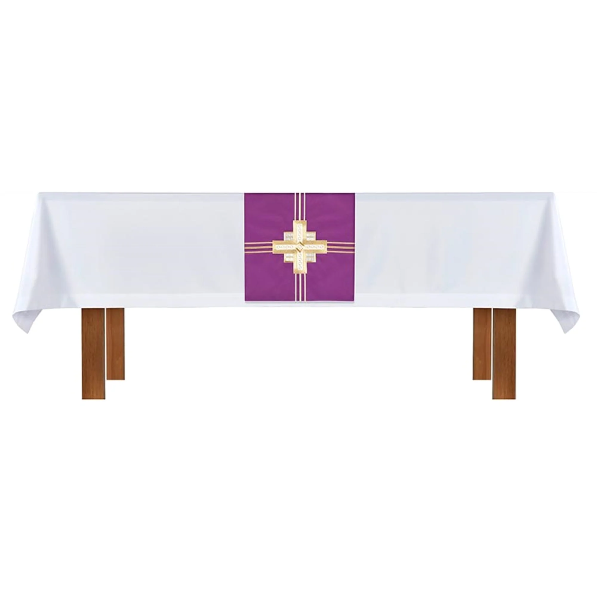 Altar Frontal and Trinity Cross Design Overlay Cloth - 2 Piece Set - Image 8