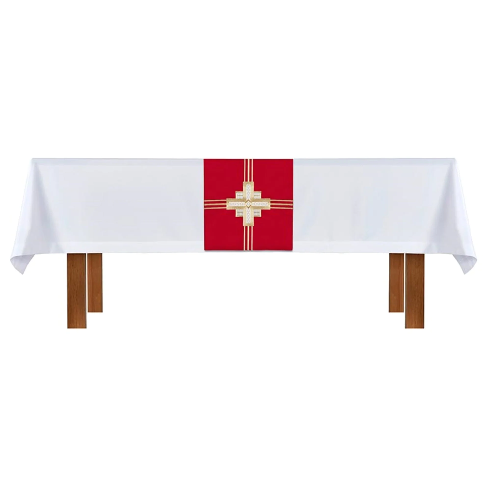 Altar Frontal and Trinity Cross Design Overlay Cloth - 2 Piece Set - Image 9