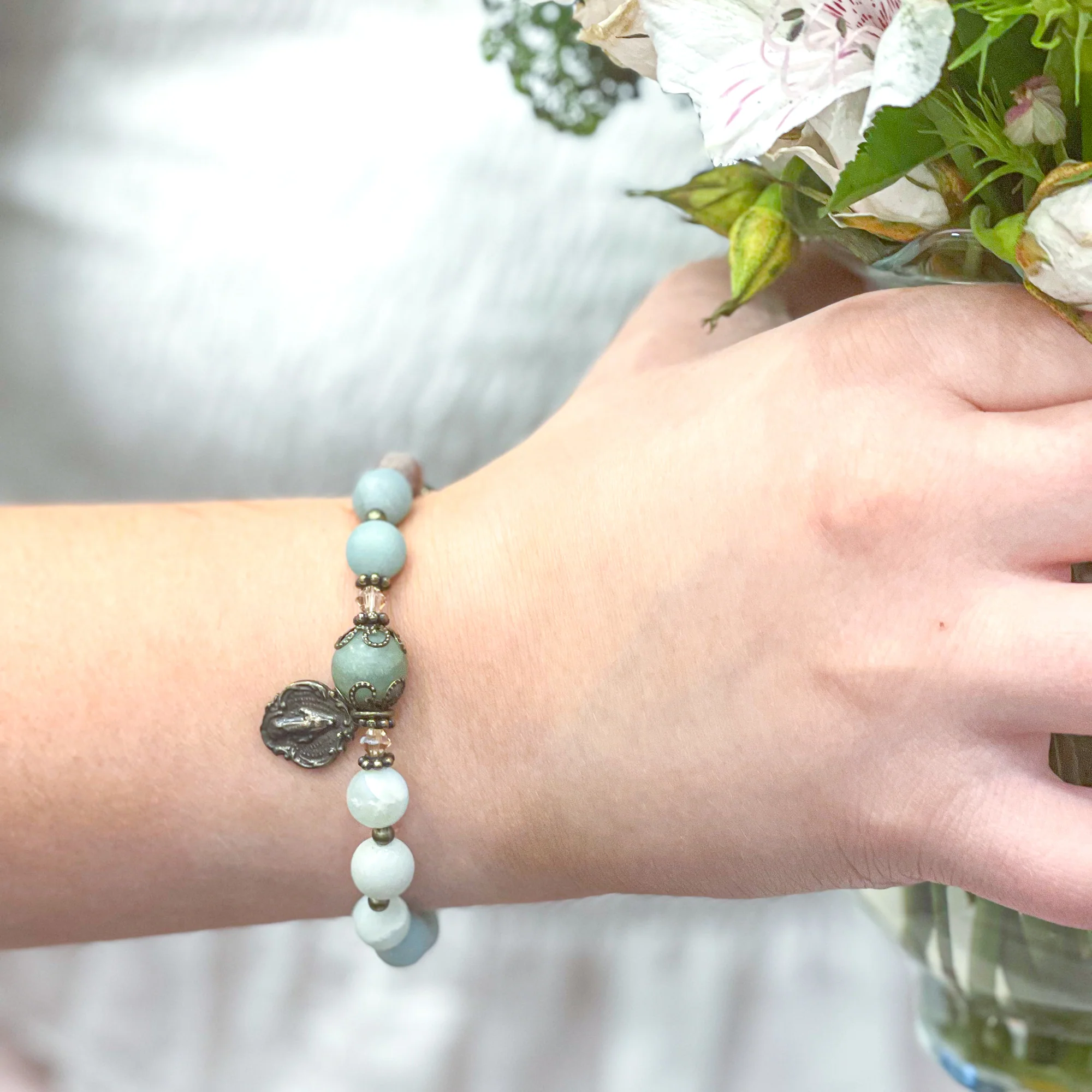 Amazonite Rosary Bracelet - Image 4