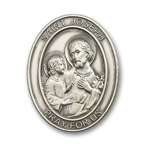 Antique Silver St. Joseph Visor Clip - Image 2