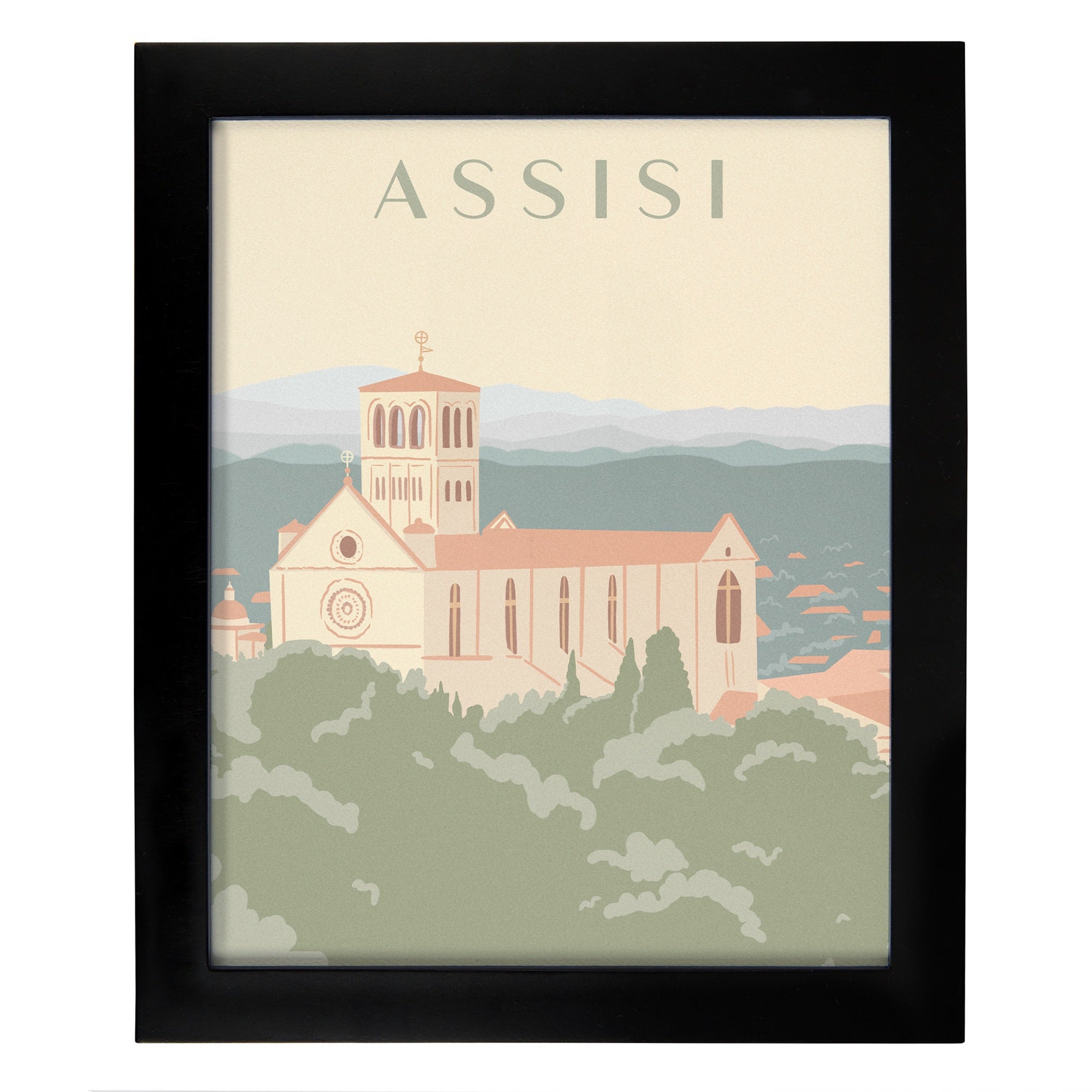 Basilica of St. Francis Of Assisi Framed Travel Print