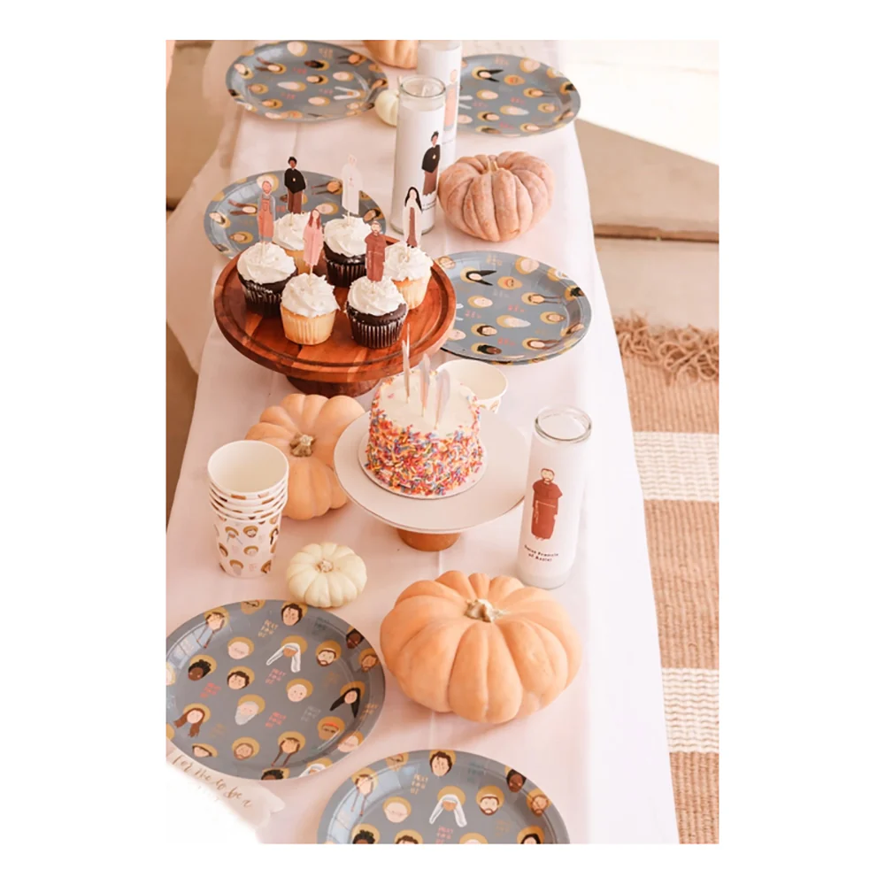 Be A Heart All Saints Party Plates & Cups Set - (8 of Each) - Image 7