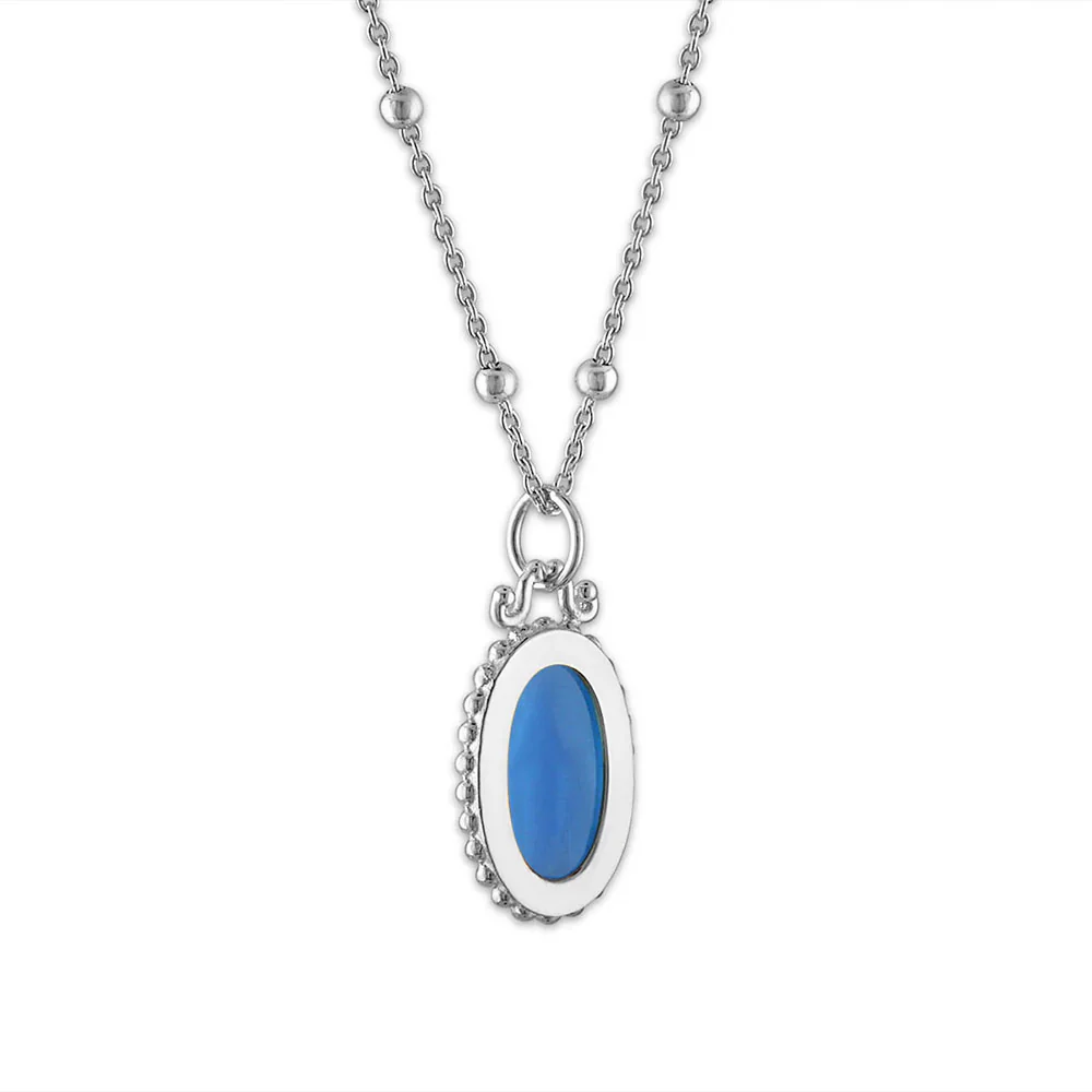 Beaded Miraculous Mary Stone Cameo Necklace - Image 7