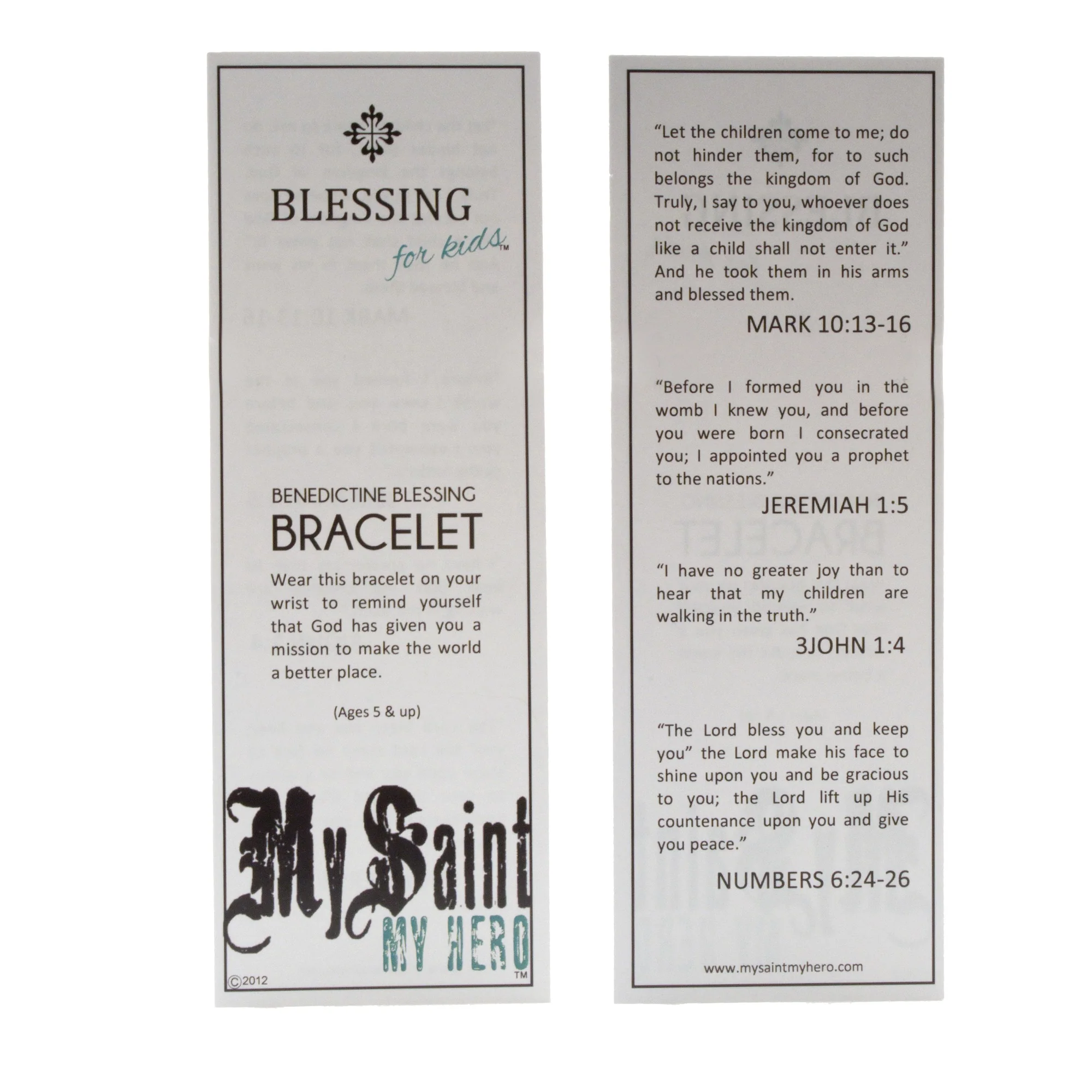 Benedictine Blessing Bracelet for Kids, Pink Macrame - Image 3