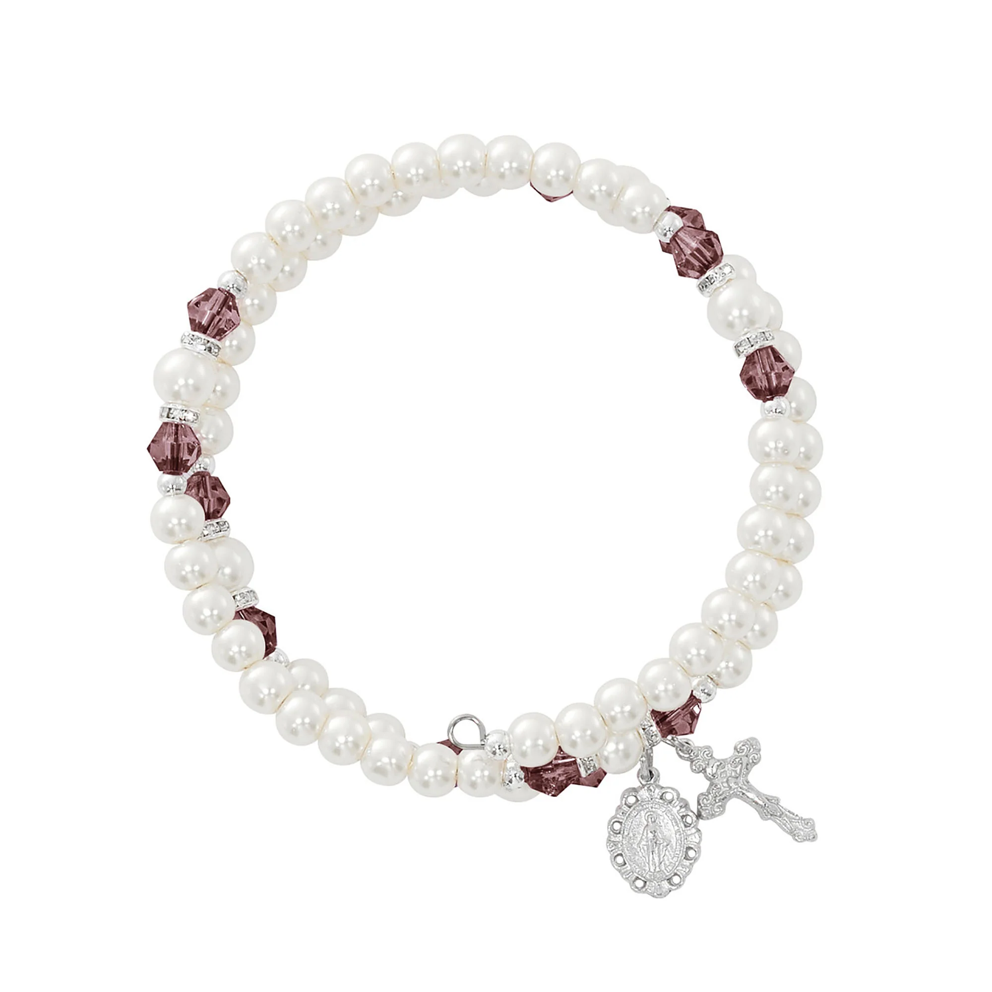 Birthstone & Pearl Rosary Wrap Bracelet - Multiple Birthstones - Image 11