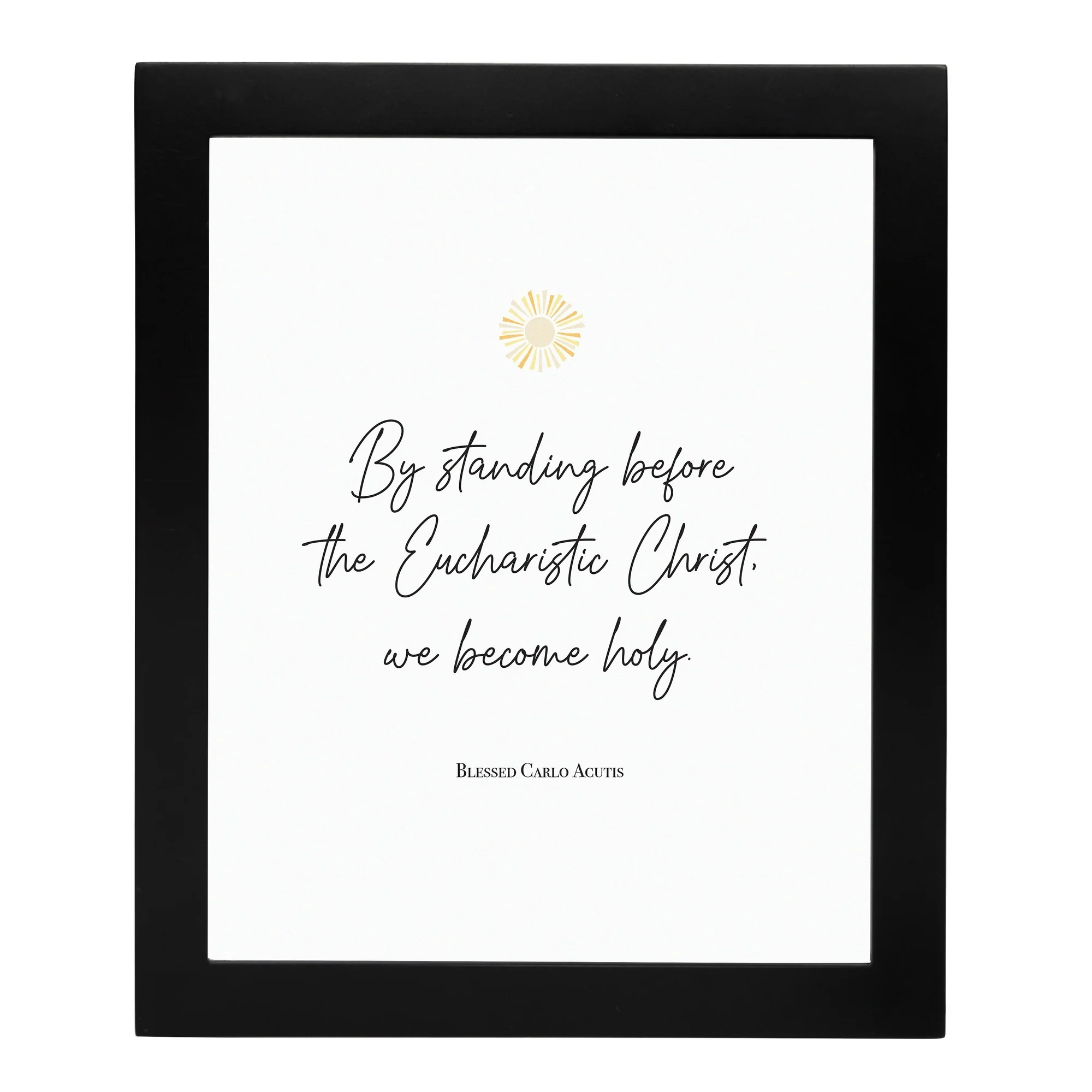 St. Carlo Acutis "The Eucharistic Christ" Framed Print - Image 2