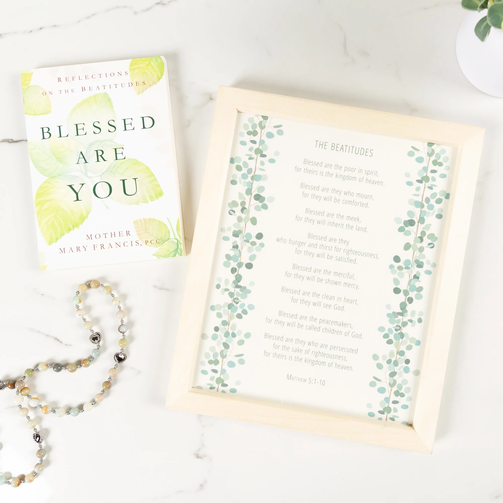Blessed are You: Reflections on the Beatitudes & Beatitudes Print (Gift Set)