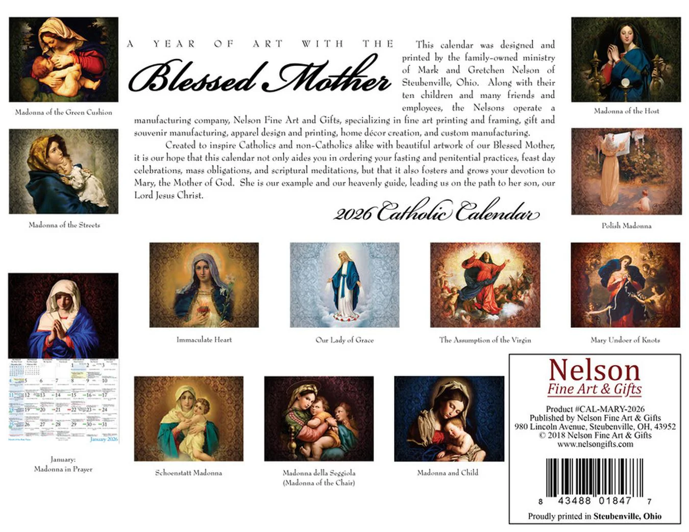 Blessed Mother Wall Calendar - Image 4