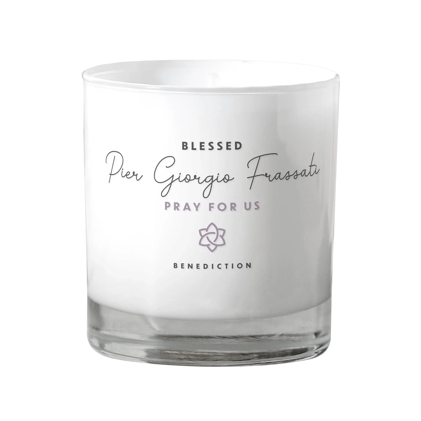 St. Pier Giorgio Frassati White Candle - Image 2