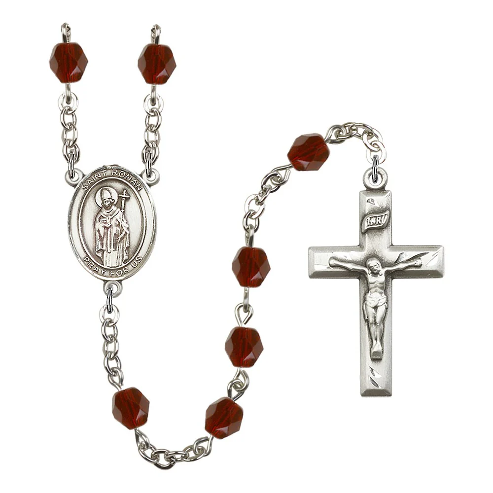 Bliss St. Ronan Red January Rosary 6mm