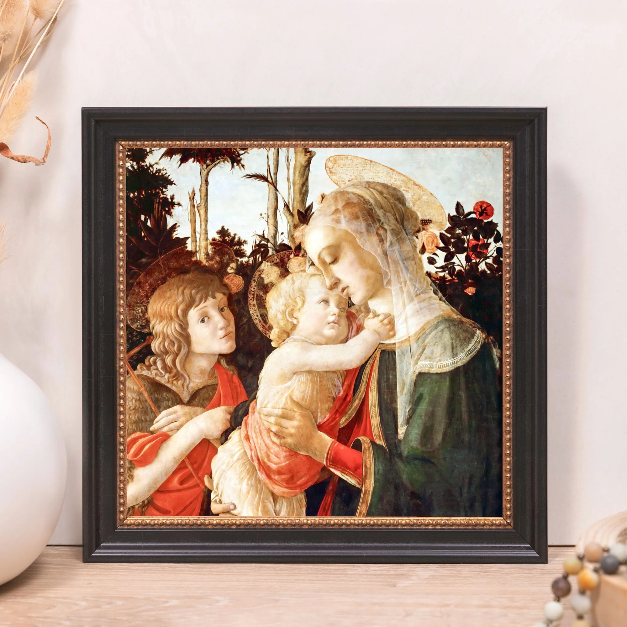 Botticelli Madonna Child Framed Canvas - Sacred Mini Collection - Image 8