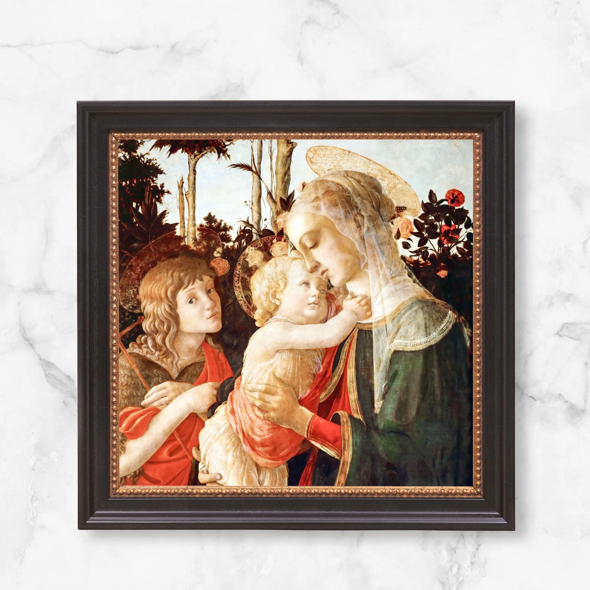 Botticelli Madonna Child Framed Canvas - Sacred Mini Collection - Image 9