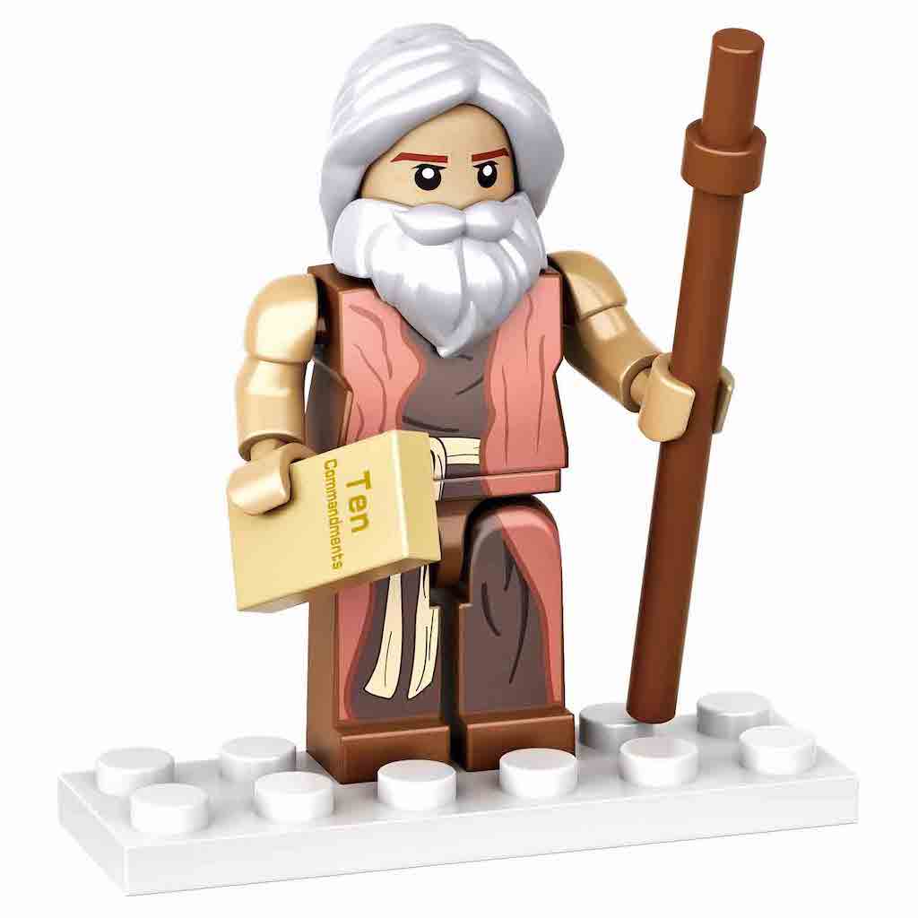 Building Bricks Moses Figurine for Kids