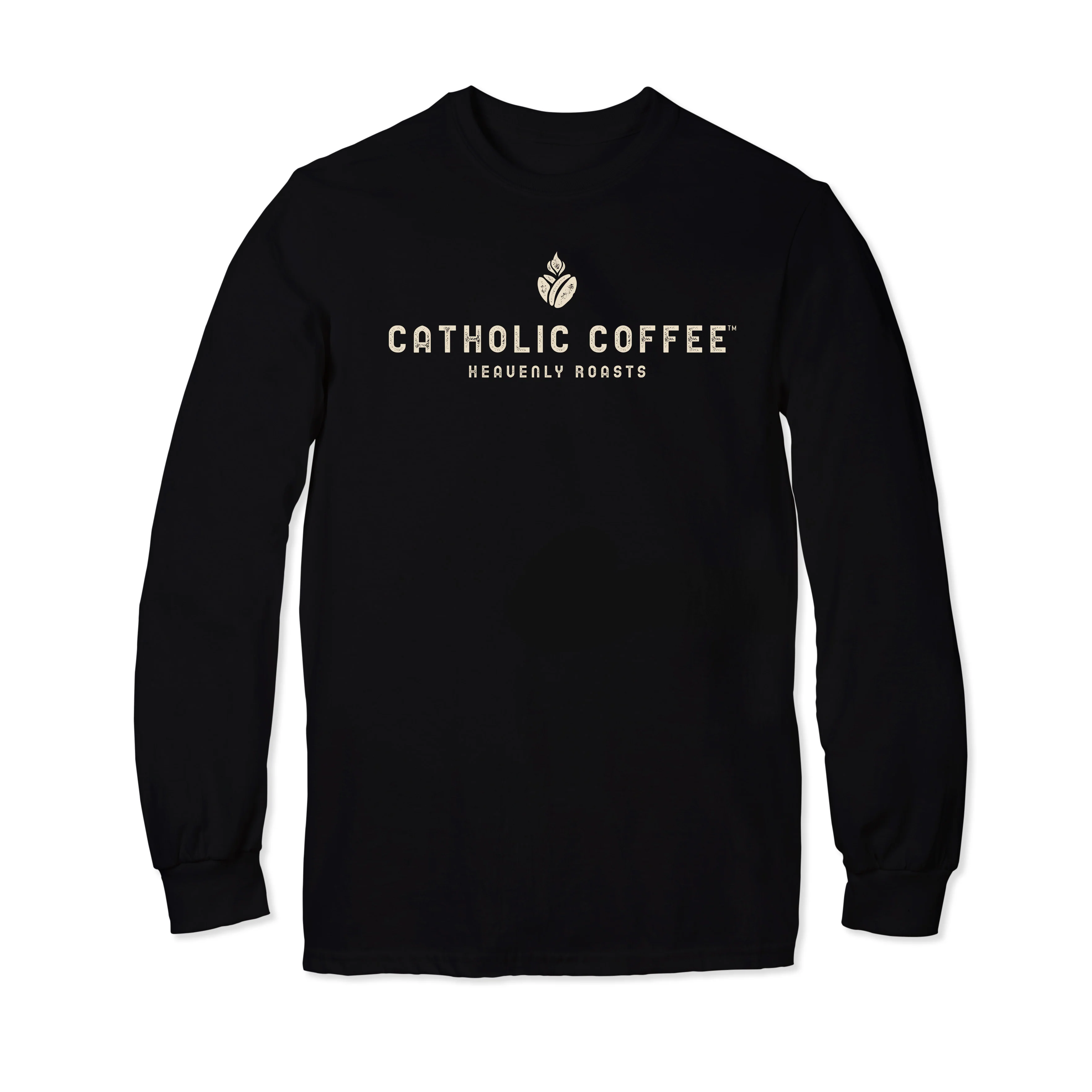 Catholic Coffee Logo Long Sleeve T-Shirt - Image 4