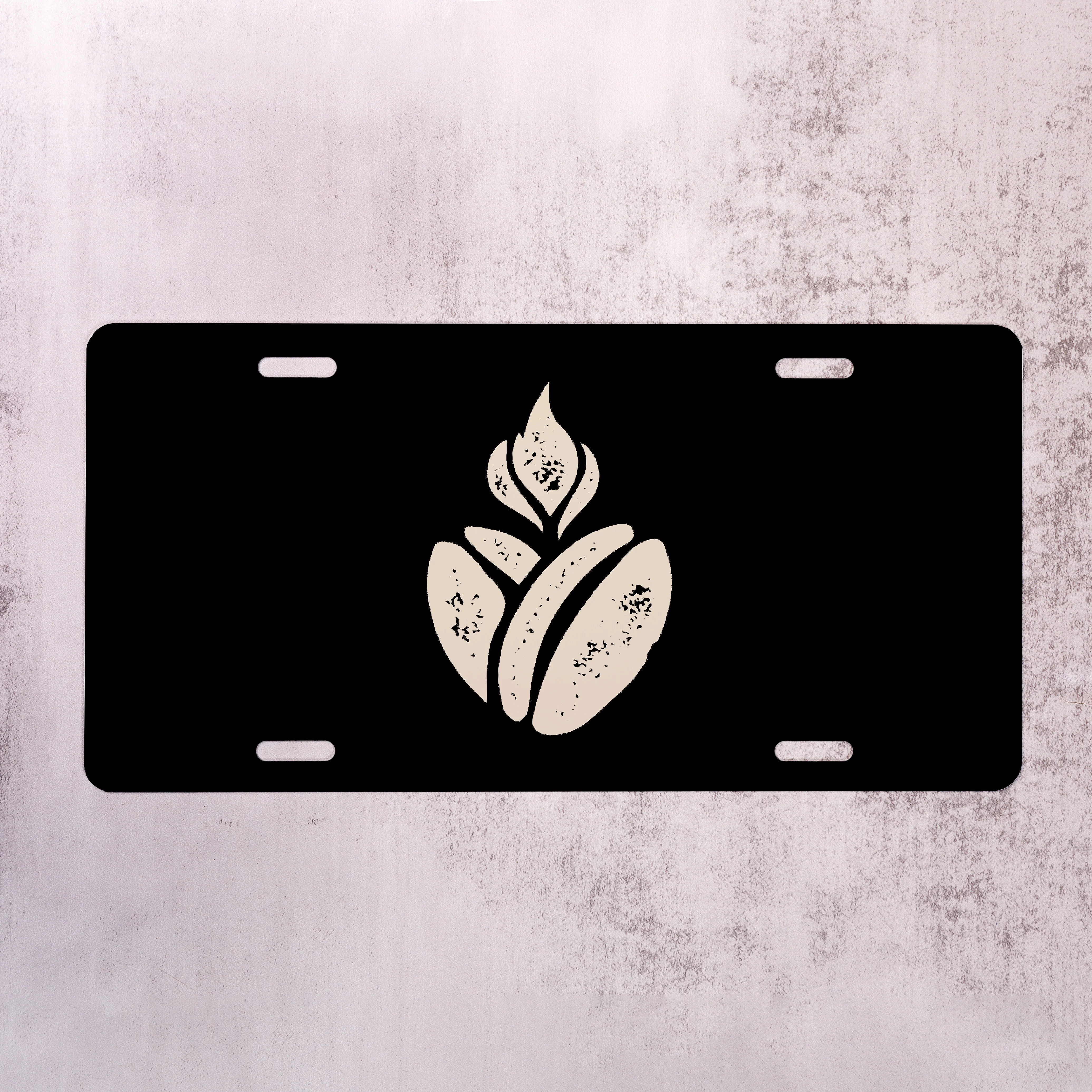 Catholic Coffee Sacred Heart Cofee Bean License Plate