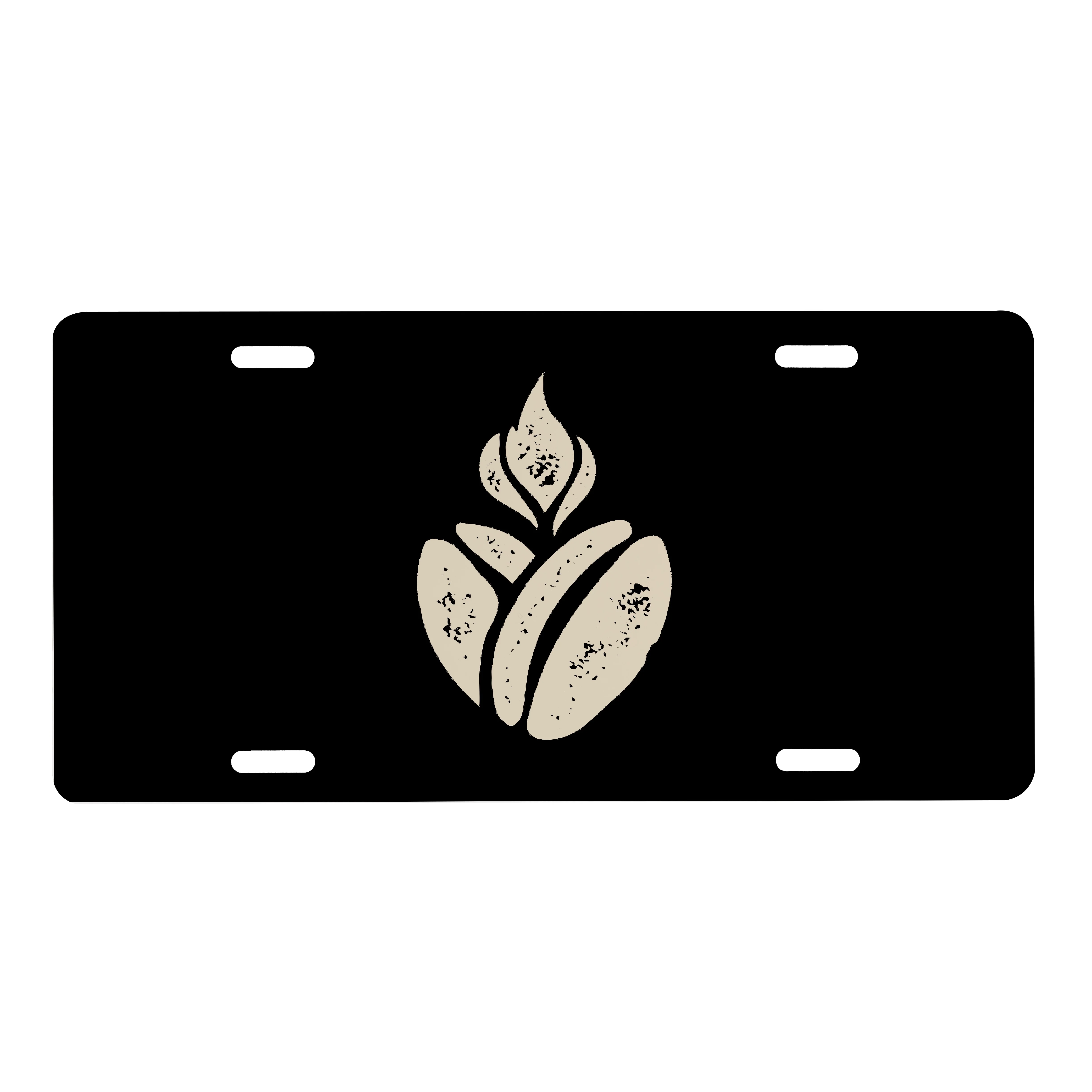 Catholic Coffee Sacred Heart Cofee Bean License Plate - Image 2