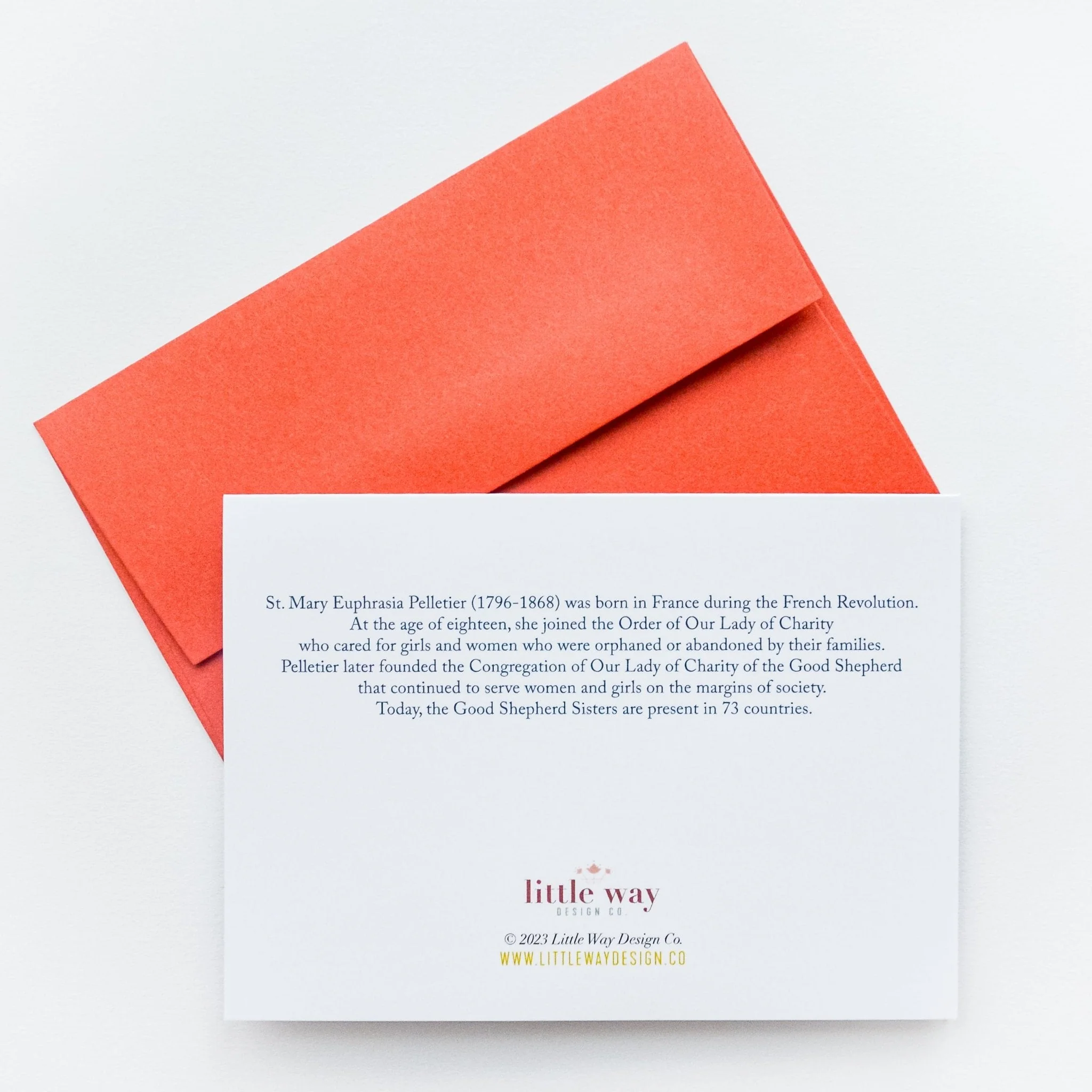 Catholic Floral Thank You Card - Image 3