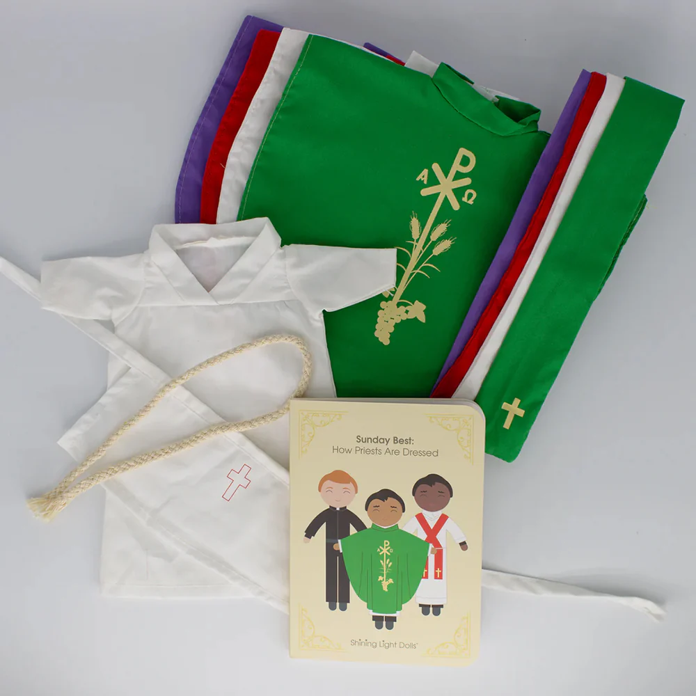Catholic Priest Doll & Clothing Set - Multiple Skin Tones - Image 10