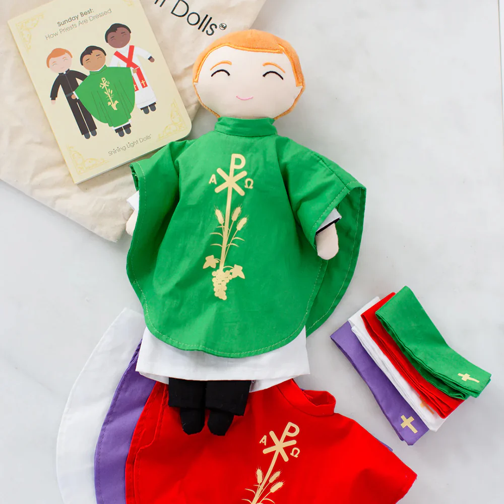 Catholic Priest Doll & Clothing Set - Multiple Skin Tones - Image 3