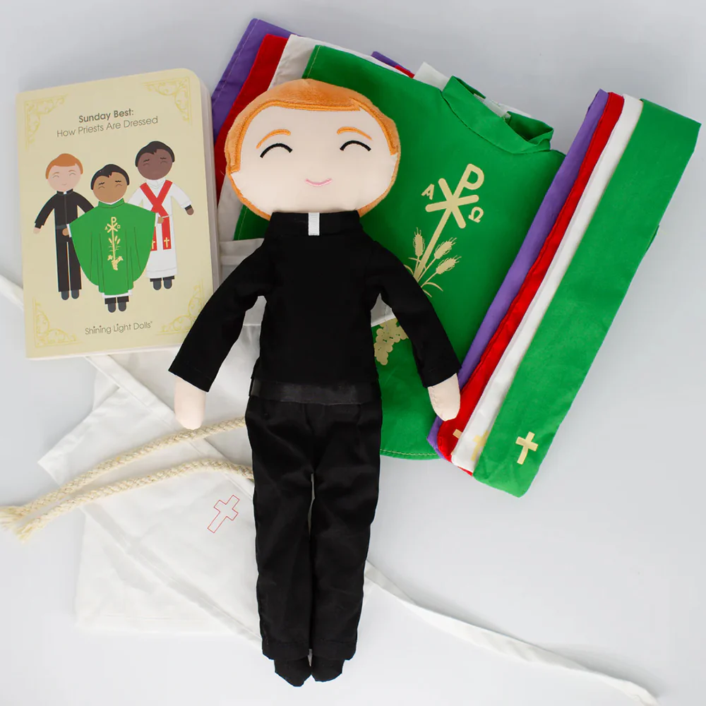 Catholic Priest Doll & Clothing Set - Multiple Skin Tones - Image 4