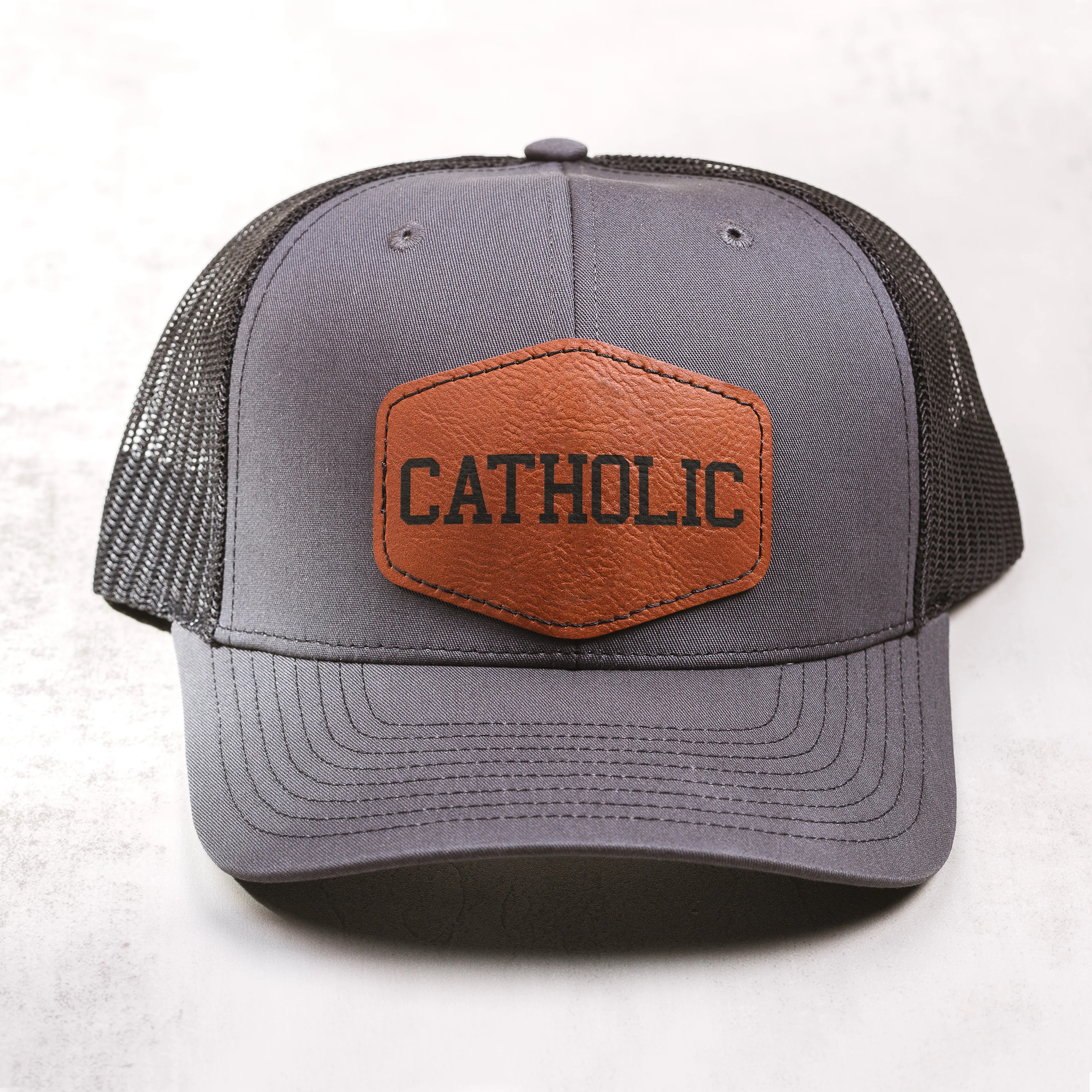 Catholic Richardson Leather Patch Ball Cap - Image 2