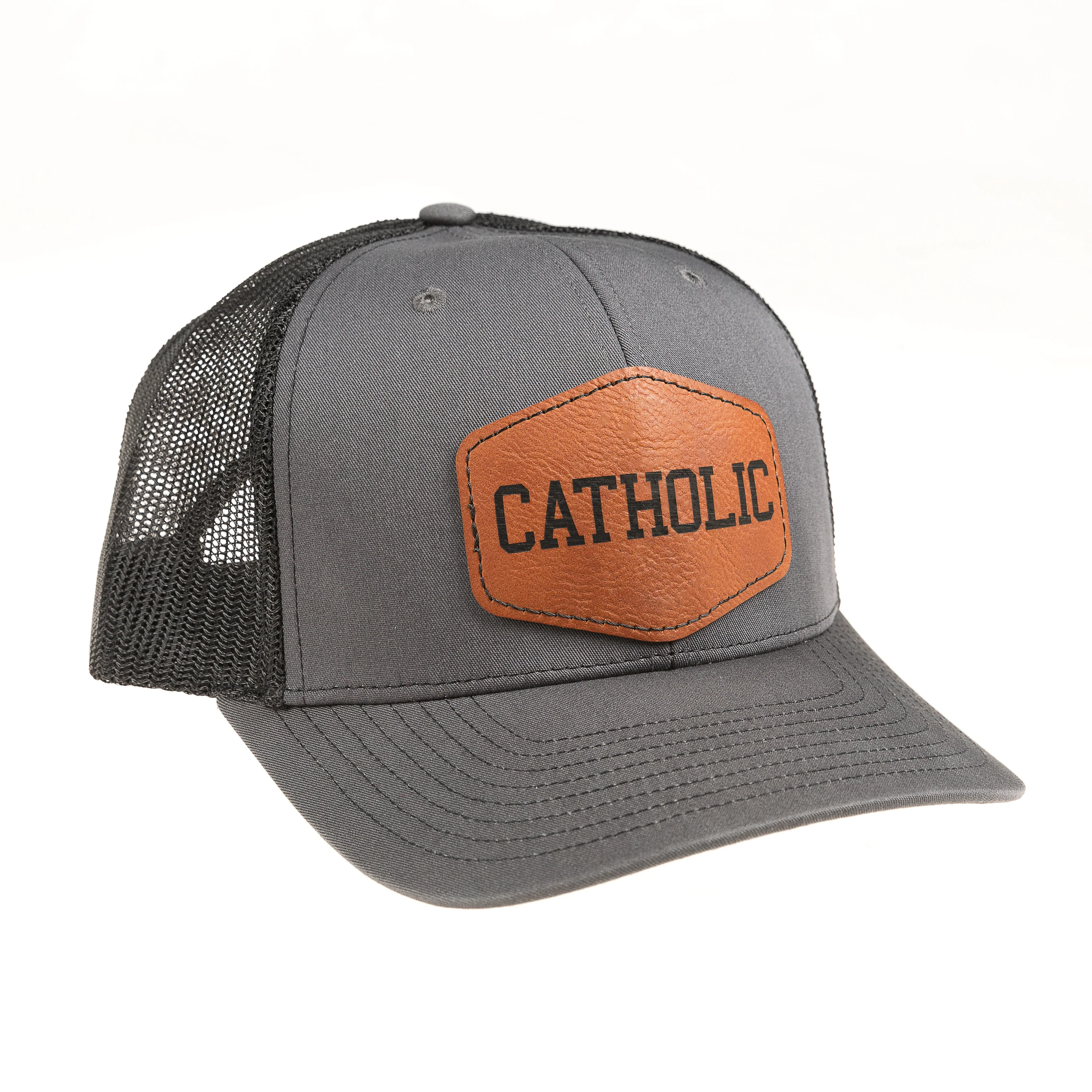 Catholic Richardson Leather Patch Ball Cap - Image 4