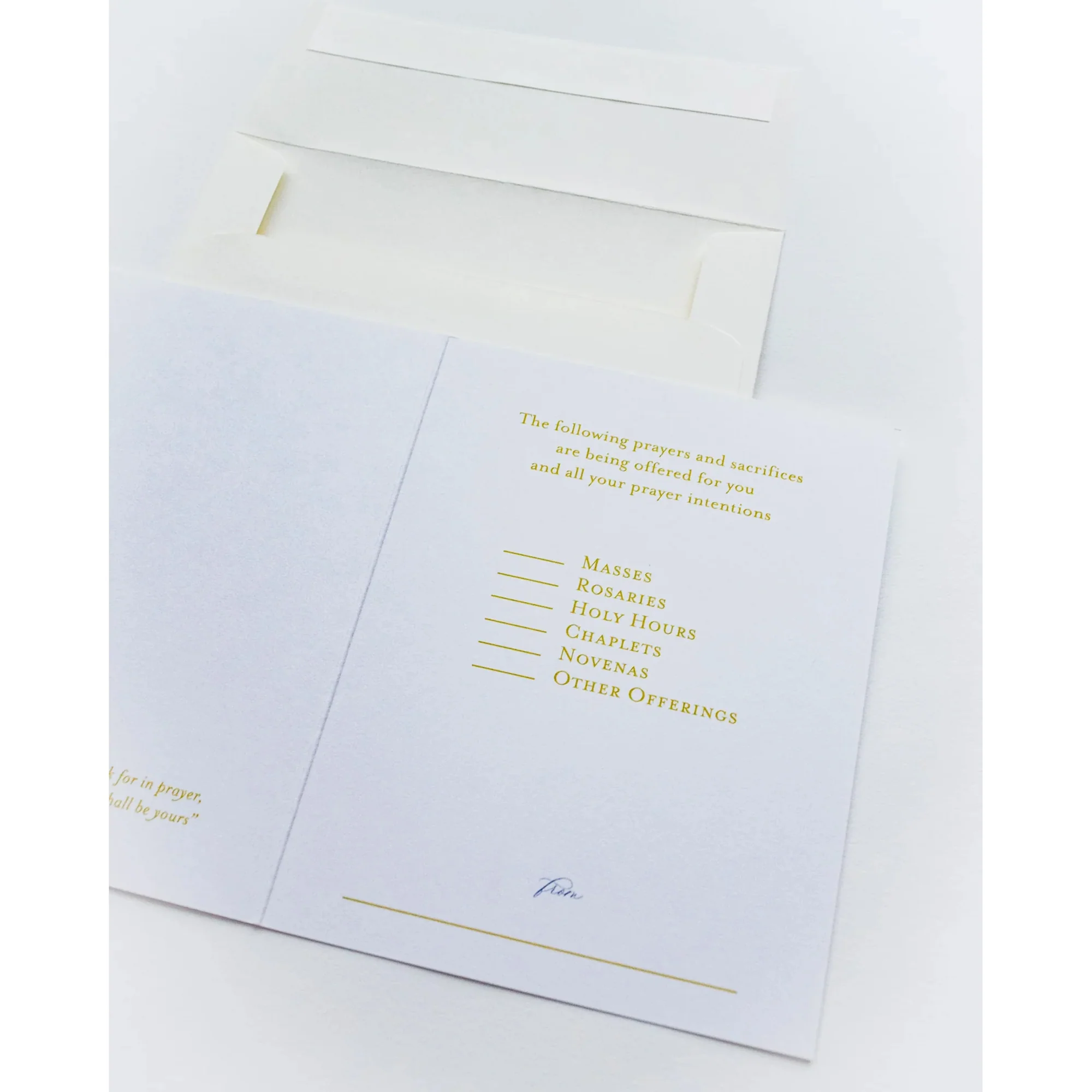 Catholic Spiritual Bouquet Greeting Card - Image 2