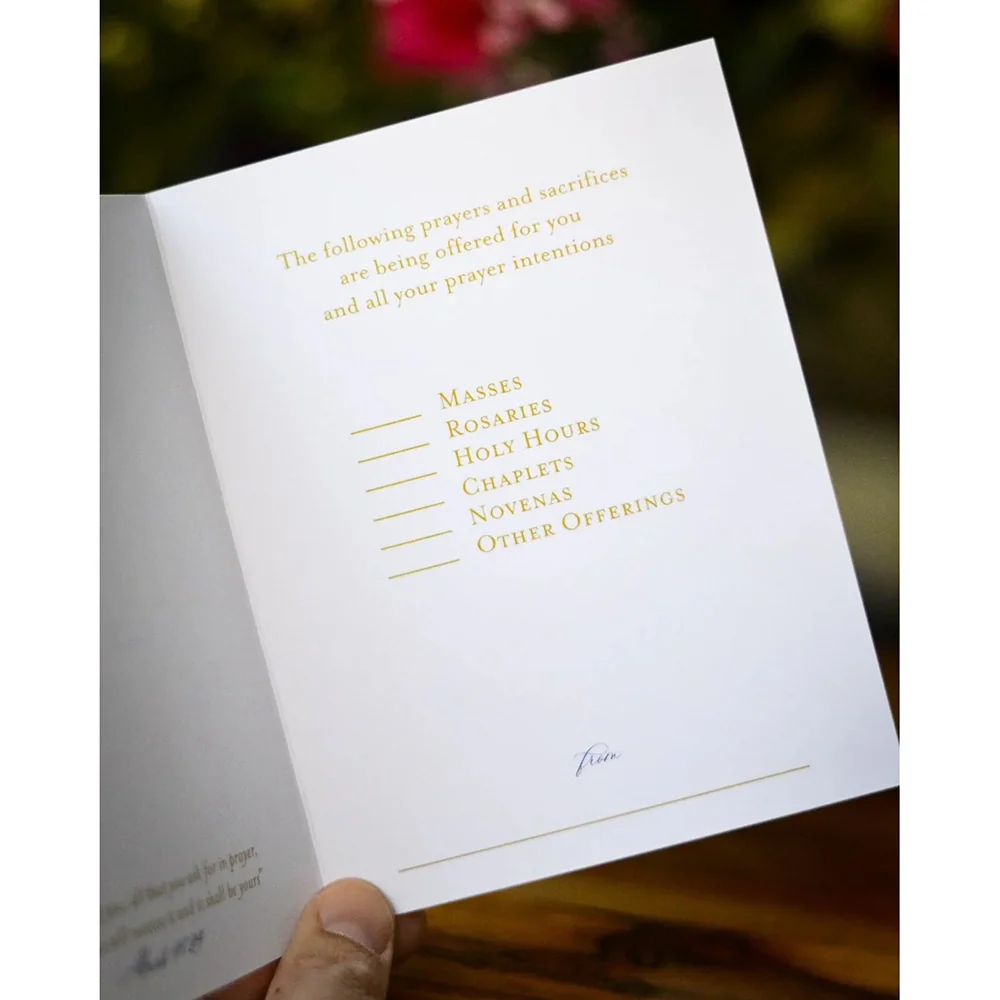 Catholic Spiritual Bouquet Greeting Card - Image 4