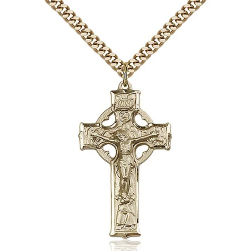 Celtic Crucifix Pendant, Bliss, 14Kt Gold-Filled